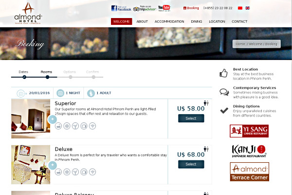 online booking system phnom penh cambodia